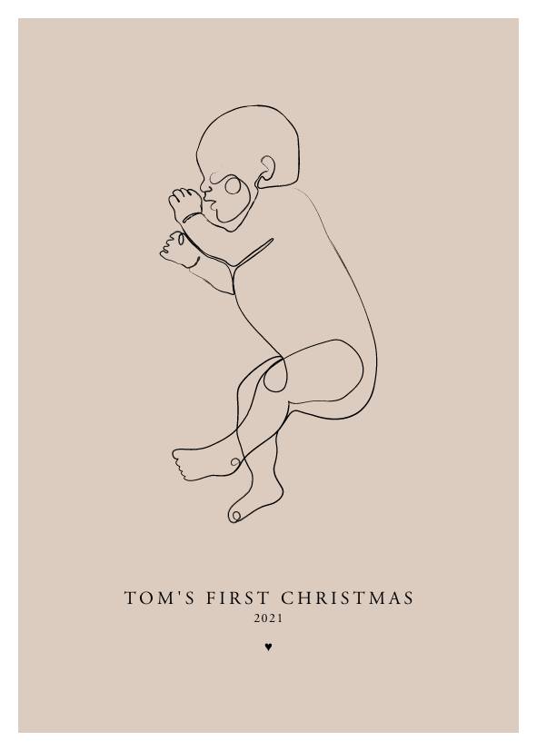 Baby’s First Christmas Line Art